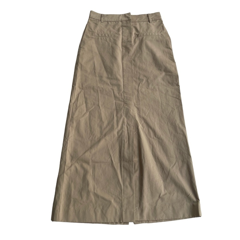 NEW Moonriver Tan Button Front Maxi Skirt US S